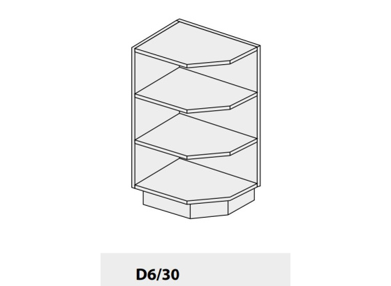 Dolní skříňka kuchyně Quantum D6 30 rohová