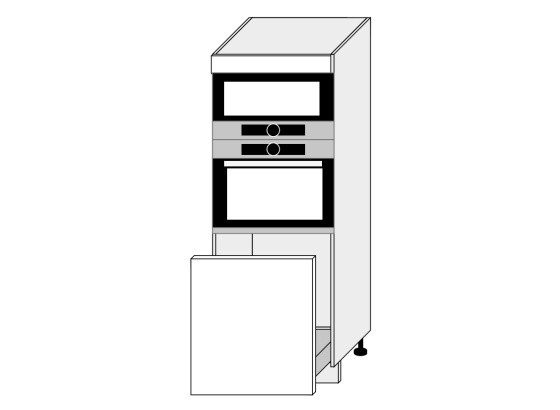 Vyšší skříňka kuchyně Quantum D5AA 60 154 pro vestavnou troubu a mikrovlnku