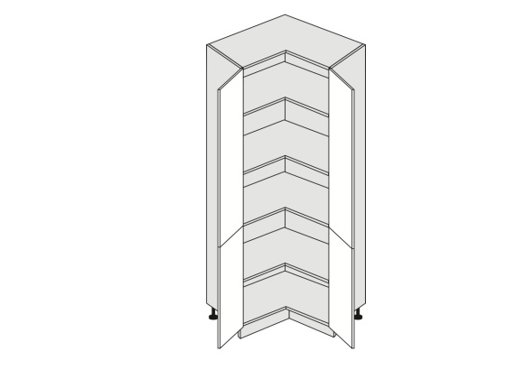 Potravinová skříň kuchyně Quantum D24N-207 rohová