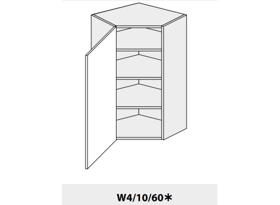 Horní skříňka kuchyně Quantum W4 10/60 rohová  