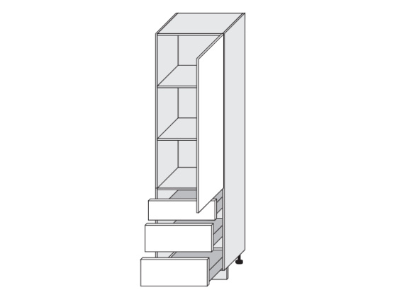 Potravinová skříň SILVER D14 DP 3M