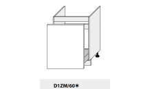 Dolní skříňka kuchyně Quantum D1Z M/ 60 dřezová  