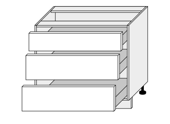 Dolní skříňka kuchyně Quantum D3A 90