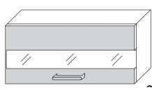 Horní skříňka SILVER W4bs 60 LAM 