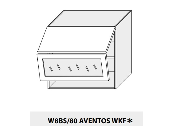 Horní skříňka kuchyně Quantum W8BS 80 AV WKF  