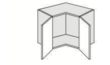 Nástavec rohový kuchyně Quantum W12/60/36