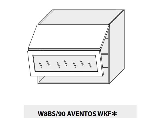Horní skříňka kuchyně Quantum W8BS 90 AV WKF 