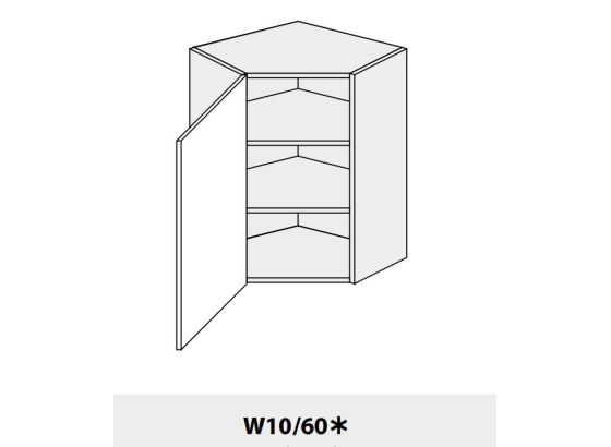 Horní skříňka kuchyně Quantum W10 60 rohová  