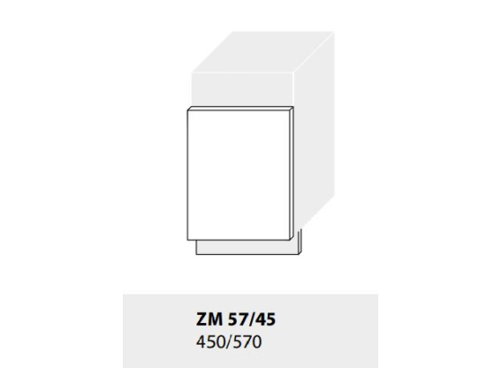 Dvířka na myčku kuchyně QUANTUM ZM 45/57  