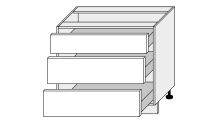 Dolní skříňka kuchyně Quantum D3R 90